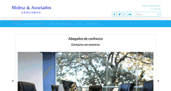 Desktop Screenshot of molinaabogados.es