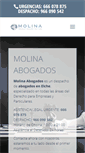 Mobile Screenshot of molinaabogados.com