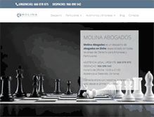 Tablet Screenshot of molinaabogados.com